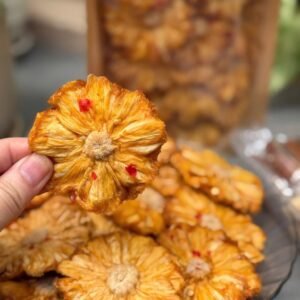 Vietnamese Chili Salt Dried Pineapple 300g Sweet Tangy Spicy Tropical Fruit Snack