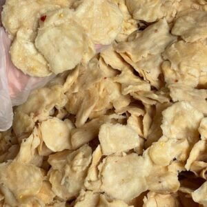 Close-up of Vietnamese Dried Soursop Snack showing its soft chewy texture and natural fruit appearance