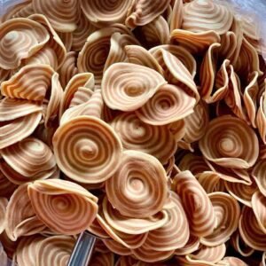 Vietnamese Giant Coconut Palm Cookies crispy sweet spiral coconut pastry snack 300g