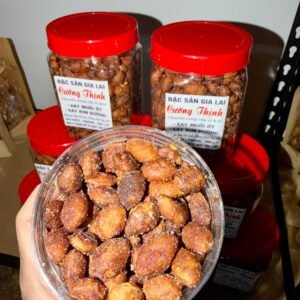 Close up of Vietnamese Xay Nhung with Chili Salt