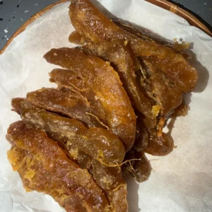 Close-up of chewy Vietnamese Seedless Tamarind Candy with rich sweet and sour tamarind texture