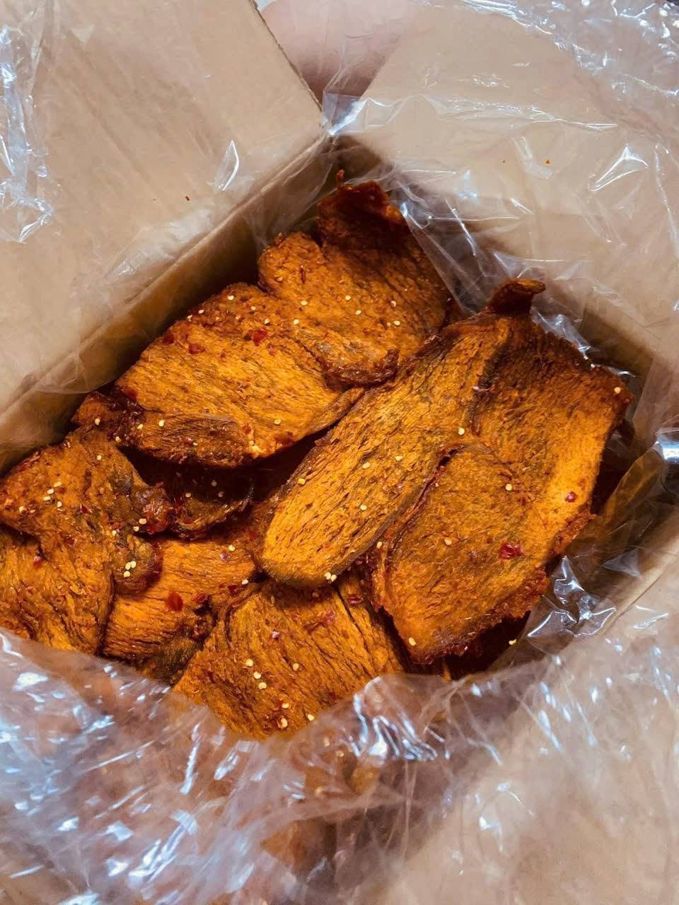 Vietnamese Whole Piece Beef Jerky 200g - Authentic Spicy Marinated Dried Beef Snack