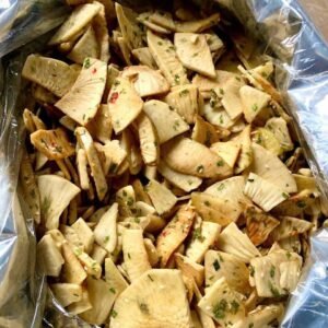 Breadfruit Chips with Scallion and Fish Sauce
