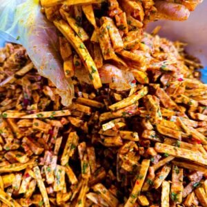 Vietnamese Taro Sticks Khoai Mon Say Mam Hanh