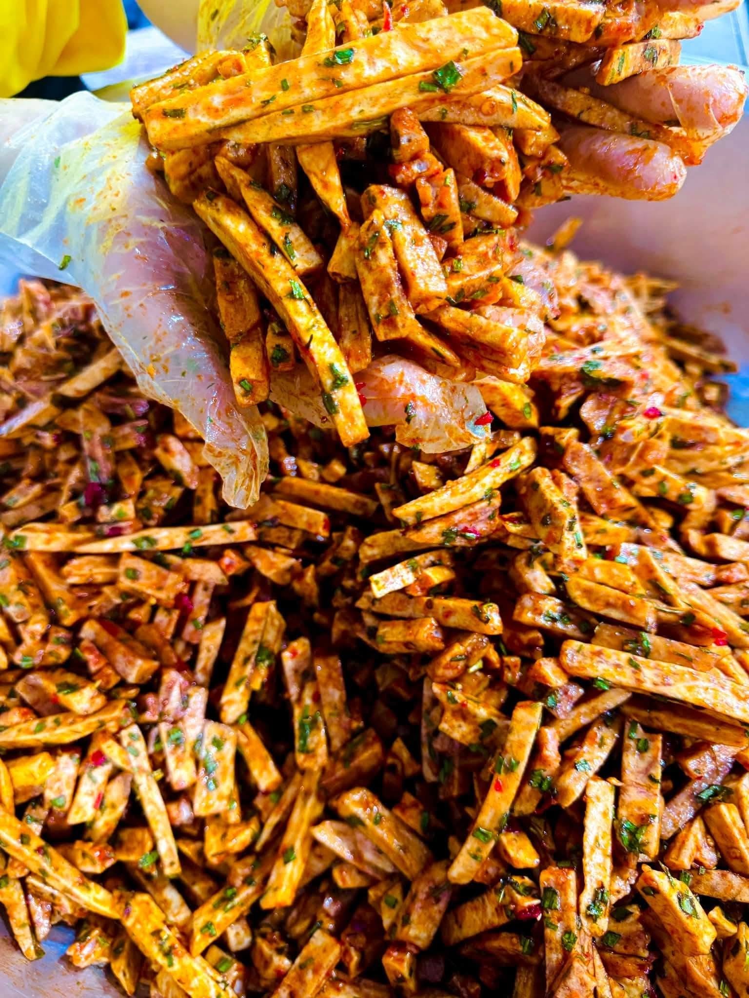 Vietnamese Taro Sticks Khoai Mon Say Mam Hanh