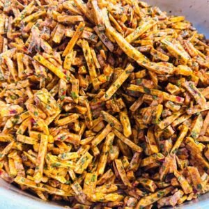 Crispy Taro Sticks with Scallion Fish Sauce