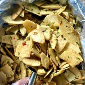 Vietnamese Savory Breadfruit Chips with Fish Sauce