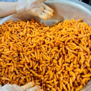 Crispy Macaroni with Salted Egg Seasoning